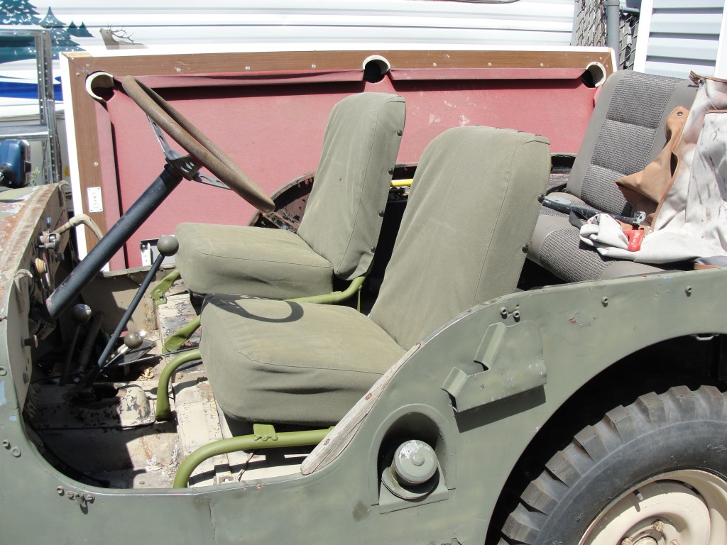How to replace 1948 CJ2 Willys jeep front seats Garp